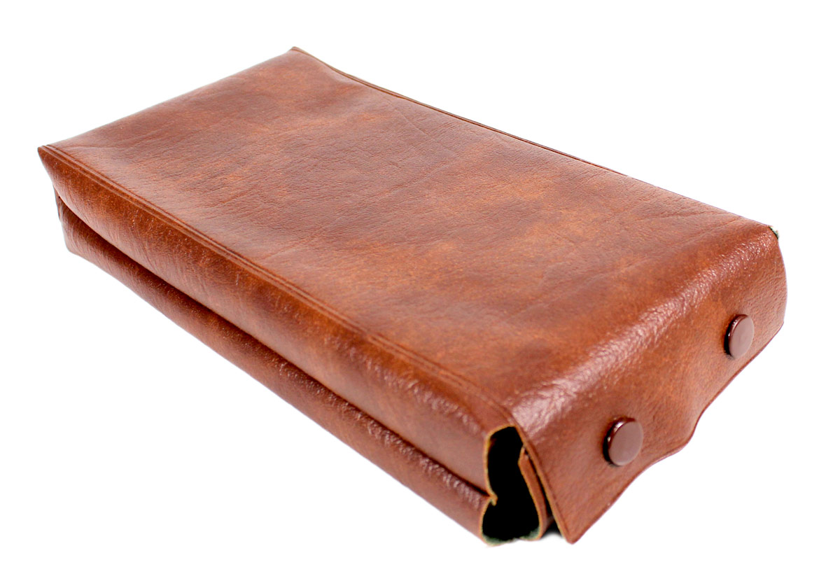 Simulated leather case provided for extra protection and safety of the Chess board.